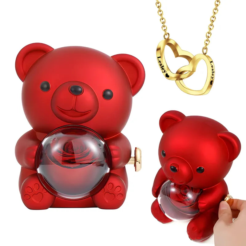 09. Rose Bear Jewelry Set