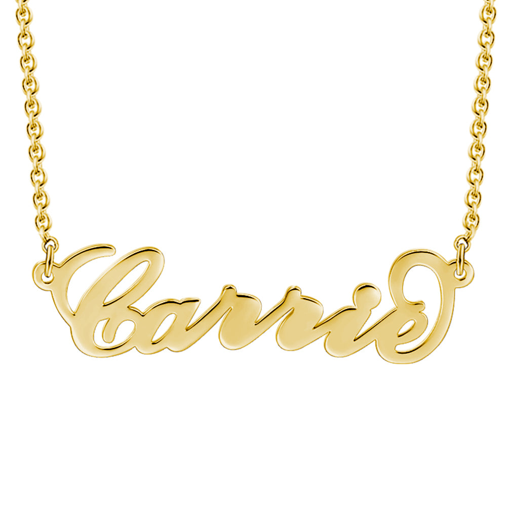 08. Custom Carrie Style Name Necklace