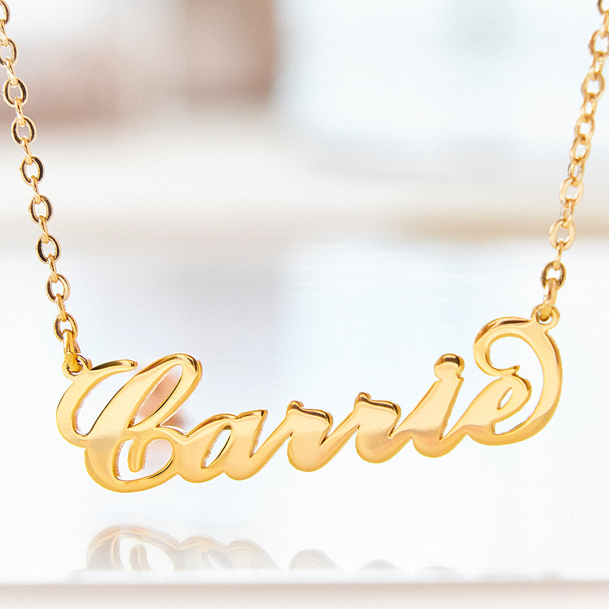 08. Custom Carrie Style Name Necklace