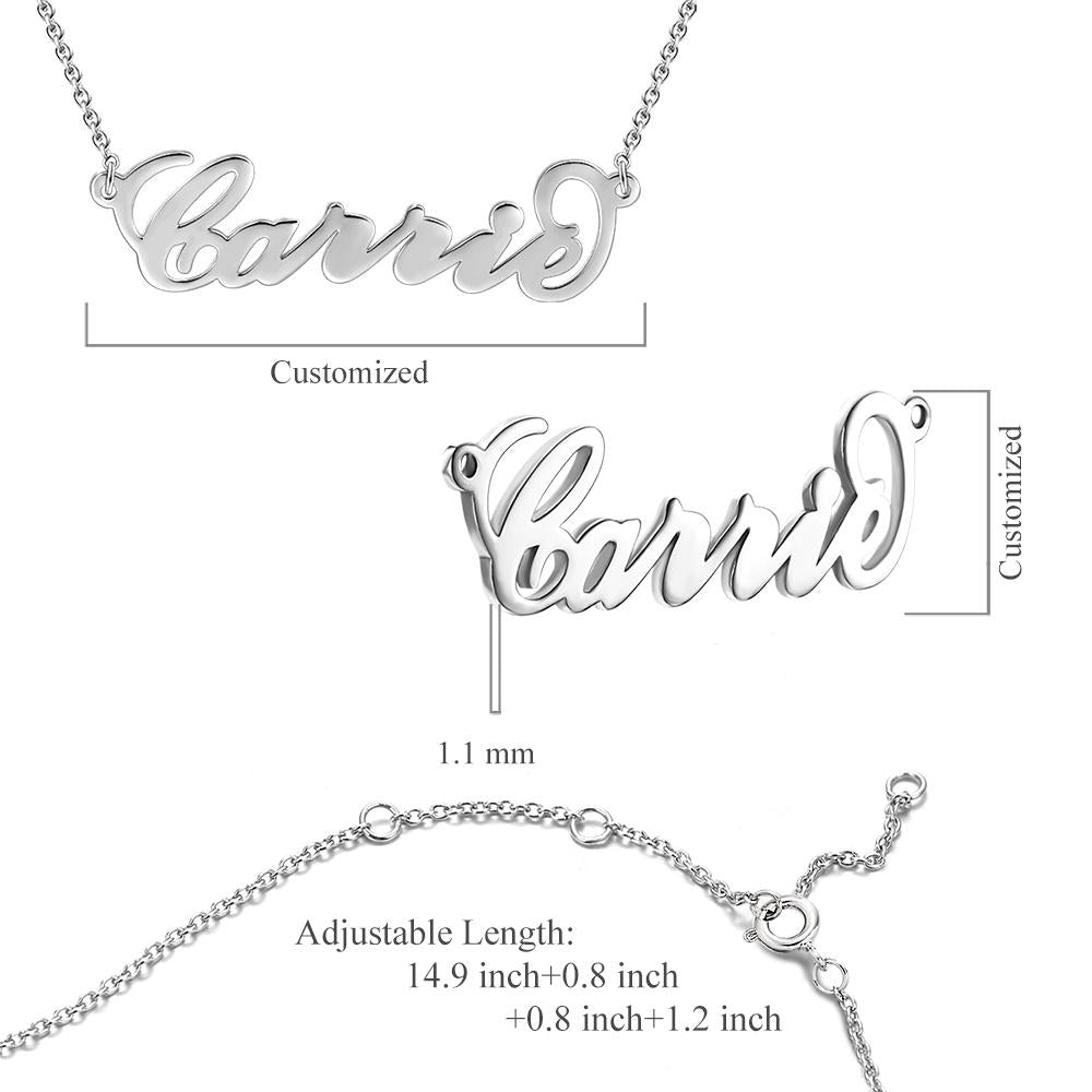 08. Custom Carrie Style Name Necklace